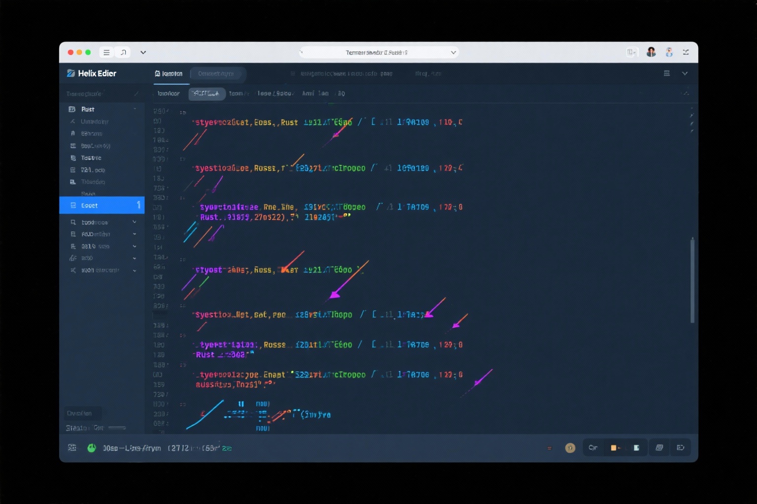 Helix编辑器界面